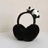 Berets Soft Plush Ear Warmer Cold Protection Windproof Cover Folding Panda Shape Warm Earmuffs Women