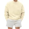 Sweat à capuche pour hommes, couleur unie, marque tendance coréenne, col rond, manches longues, manteau de sport décontracté, printemps-automne, 2023