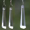 63mm/76mm Hexagon Drop Glass Icicle Crystal Prism Feng Shui Hängande prisma Pendant Chandelier Garland Part DIY Craft Supply 231229