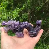 Dekorativa figurer Naturlig dröm Amethyst snidad kinesisk drake polerad kvarts kristallhemdekoration present figur