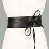 Ceintures femmes Pu cuir noeud ceinture à lacets pour bretelles large ceinture femme robe pull taille ceinture vêtements accessoires 271S