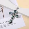 Pendentif Colliers Cross Shell Mode Naturel Abalone Incrusté Crucifix Charme Collier Mâle Accessoire Punk Bijoux Pour Unisexe Amulette