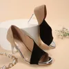 Sandaler Fish Mouth Women 2024 Summer Thin High Heels Lady Sexy Hollow Out Work Pumps Female Party Stilettos stor storlek 36-43