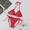 Kvinnors bikini kontrast färg bikini kvinnor designer badkläder baddräkter designer kvinnor baddräkter designer sexig bikini två-piecs baddräkt mode badkläder ab83