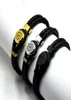 Promotion: Klassische schwarze geflochtene Lederarmbänder, Luxus-MTB-Branding, französische Herren- und Herren-Schmuck-Charm-Armbänder, Pulseira As Birthd999129609