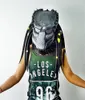 Masques de fête film Alien Vs prédateur masque de Cosplay accessoires de déguisement de fête d'halloween accessoires masque de prédateur en Latex 2208276540993