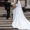 مذهلبرايد 2024 Grace Princess White Wedding Dresses Satin Vintage Lace أعلى من الكتف