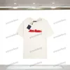 Xinxinbuy 2024 Men Designer Tee Tシャツ筆記体刺繍1854クルーネック半袖コットン女性ブラックホワイトS-3XL