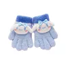 Przedszkole Dzieci Zima Plusz Kuromo Cinnamoroll Melody Five Finger Warm Gloves Baby Boys and Girls Akcesoria 231228