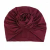 Vêtements ethniques 2023 Français Noeud Femmes Turban Cap Fleur Hijab Bonnets Chemo Bonnet Headwrap Musulman Foulard Femme Headpiece