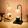 Romantic Electric Candle Lamp Warmer Wax Melting Light Creative Aromatherapy Table Wooden Base Lighting Bedside Fragrance Decor 231228