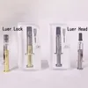 Luer Lock Pyrex Glass Syringe 1ML Injector Oil Filling Tools for Thick Co2 Oil Cartridges Tank with Needle Tip Box Packaging