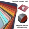 Mouse Pads Wrist Rests 21*25CM Pu Leather Smooth Mouse Pad Simple Solid Color Mouse Mat Anti-slip Waterproof Mouse Pad School Office Table Accessories