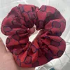 Copricapo scozzese a 7 colori Fasce per capelli con lettera jacquard Trendy Casual Porta coda di cavallo Cravatte per capelli Scrunchies di alta qualità Copricapo237t