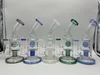 8inch Bong Glass Hookah 3Colors Percolator 14mm Joint With Bowl