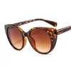 Sunglasses Luxury Cat Eye Women 2023 Oversized Gradient Glasses Retro Blue Leopard Shades Lunette De Soleil Femme