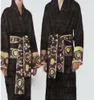 Мужской роскошный классический хлопковый халат для мужчин и женщин, брендовая одежда для сна, кимоно, теплые банные халаты, домашняя одежда, халаты унисекс, один размер 565374