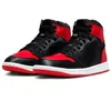 Satin Bred 1s men basketball shoes jumpman 1 Black Phantom Reverse Mocha Lost and Found Royal Reimagined Spider UNC Toe mens women trainers outdoor sports 36-47