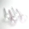 Nuove pipe da fumo in vetro con bruciatore a nafta grande da 7,3 pollici con gorgogliatore per bruciatore a nafta Pyrex trasparente marrone rosa bianco