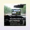 9 inç TFT LCD Split Ekran Dörtlü Monitör Güvenlik Güvenlik Gözetim Araba Başlığı Arka Görüntüle Monitör Park Parkı Arka Görünüm Kamera Sistemi Sistemi1225052