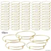 Bangle 60 stuks DIY uitbreidbare armbanden verstelbare draad blanco kralen hangers armbanden voor sieraden maken310j