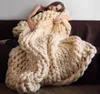 6cm Thick Wool Blanket Colorful Handmade Heat Knitted Blankets Woven Woolen Thread Warm Sofa Cover Multiple Colors and Sizes Home 5466827