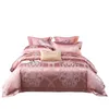 Zestawy 60 Highend European Luksusowy satynowy Jacquard łóżko Połać łóżko 4 luksusowe bawełniane pikowane plus bawełniane arkusz 230504