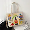 Ventas de fábrica Bag Women 4 Colors Minority Graffiti Color Moldy Bols de moda a juego Bolsos de cuero acolchado Bolso de cuero acolchado Bordería de bordado 4464 4464