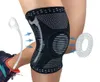 Professionnel ménisque déchirure arthrite sport rotule genouillère manchon de compression genouillères élastiques avec support à ressort en gel 220203089238