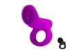 Sexy Siliconen Vibrerende Cockring Stretchy Penisring Clitoris Stimulatie Vertraging Ejaculatie voor Vrouwen Volwassen Speeltjes voor man3949425