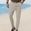 Pantaloni da uomo Pantaloni da uomo comodi ed eleganti in vita elastica regolabile per tutti i giorni