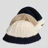Bérets MAXSITI U Automne et hiver Contraste Seau Chapeau pour femmes Câble-tricoté Pêcheur Chapeaux Vintage Laine Tricot Bassin Caps