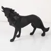 Decorative Figurines Nordic Geometric Wolf Statue Resin Art Sculpture Home Animal Room Office Accessories Free Delivery