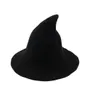 Chapeau de sorcière diversifié le long du bonnet en laine de mouton, chapeau de pêcheur tricoté, mode féminine, seau de bassin pointu pour Halloween 313761764228