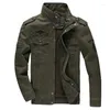 Chaquetas para hombre, chaqueta Bomber de primavera y otoño, abrigos tácticos militares del ejército informal para hombre, prendas de vestir ajustadas de béisbol, rompevientos, herramientas