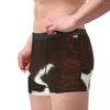 Sous-vêtements masculins mode fourrure de vache peau de vache Texture sous-vêtements peau d'animal en cuir Boxer slips doux Shorts culottes