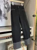 Vintage S-6xl taille haute couture couleur pantalon droit femme mode coréenne lâche Streetwear Denim pantalon décontracté femmes pantalon 231229