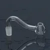 Tubo de queimador de óleo de vidro pirex 10mm masculino feminino tubo de vidro transparente adaptador banger prego para bongo de água ZZ