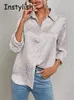 Women Leopard Print Luxury Blouse Spring Summer Long Sleeve Lapen Vintage Button Up Shirt Office Lady Satin Tunics Harajuku Top 231228