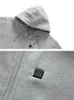 メンズパーカーは男性を楽しむ屋外インテリジェントヒーティングスウェットシャツ冬の温水服USBサーマルヒートジャケットスポーツウェアP5103を楽しむ