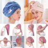 Toalha 1 pc Dry Hari Cap Cabelo Secagem Rápida Microfibra Chuveiro Único Bandana Senhoras Coral Fleece