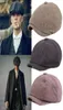 Hommes Béret Vintage Chevrons Gatsby Tweed Peaky Blinders Chapeau Gavroche Béret Chapeau Printemps Hiver Plat Béret Chapeaux Q07039044046