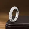 Ruby Moissanite Diamond Ring 100% Real 925 Sterling Silver Party Wedding Band Rings for Women Men Engagement Jewelry