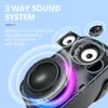 Halo 100 Haut-parleur 110 Bluetooth avec système audio 3 voies Double modes audio Contrôle par application pour soirée karaoké 231228
