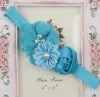 Säugling Baby Haarschmuck Rose Blume Perle Kombination Mädchen Haarband Kinder Stirnband Babys Kleinkind Kopf Band Mix Farbe BJ