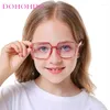 Güneş gözlüğü 2024 Çocuk Mavi Hafif Gözlükler Kare Çerçeve Çocuk Temiz Bilgisayar Gözlükleri Erkek Kız Reçete Çerçeveleri