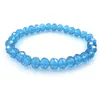 Lake Blue 8 mm Faseted Crystal Bransoletka z koralikami dla kobiet proste styl Bracelets Bracelets 20pcs Lot Whole2878