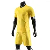 Survêtements pour hommes Kit de football pour adultes d'été à manches courtes de haute qualité Uniforme Jersey Jersey