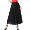 Skirts Women Long Tulle Maxi Mesh Skirt For Dance Performance Costume Party Carnival Outfit Ankle Length A Line Belly