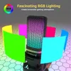 Zealsound RGB Kayıt Mikrofonu Mafsallı Armusb Kondenser Mikrofonu Oyun Podcasting Flearing 231228